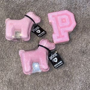3 PINK bath bombs!